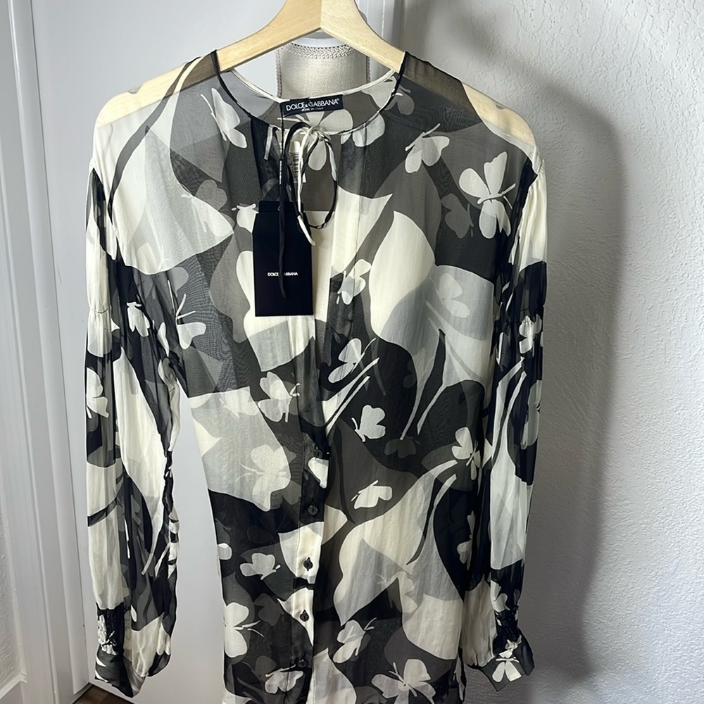 DOLCE & GABBANA VINTAGE SILK BLOUSE